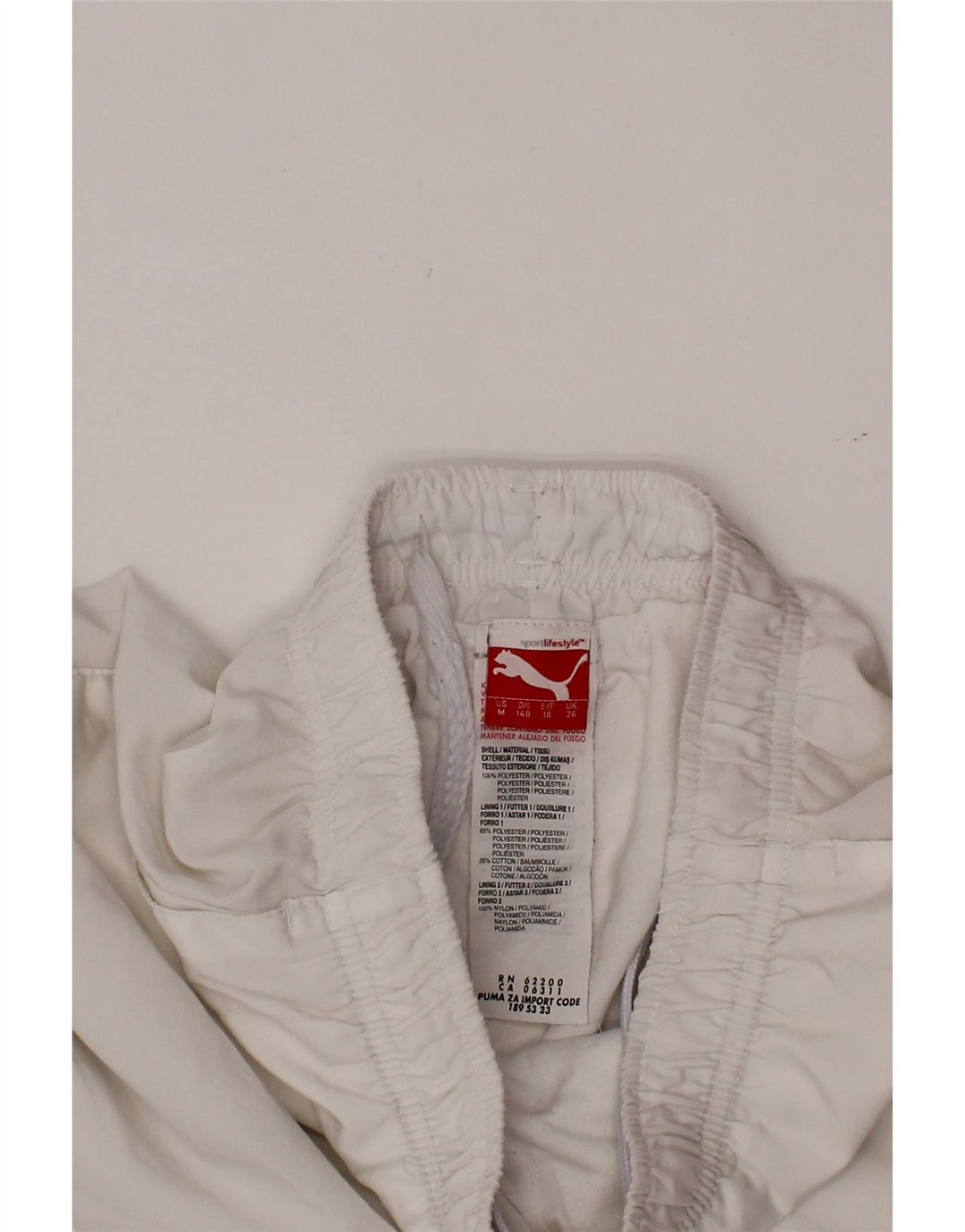 PUMA Jungen-Trainingshose, Jogginghose, 9–10 Jahre, weißes Polyester