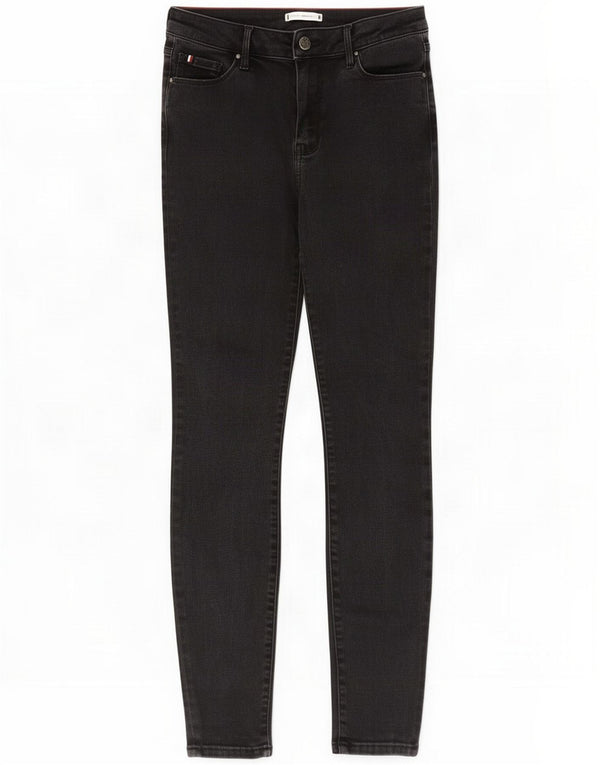 Tommy Hilfiger Damen Flex Skinny Jeans W30 L30 Schwarze Baumwolle