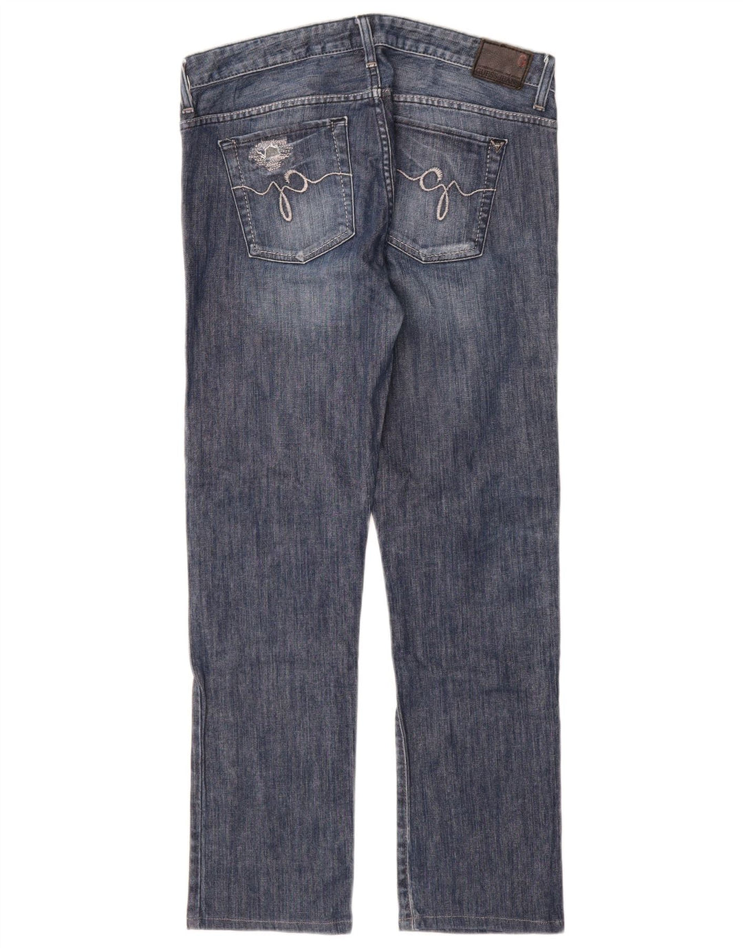 Guess Damen Slim Jeans W30 L30 Blaue Baumwolle