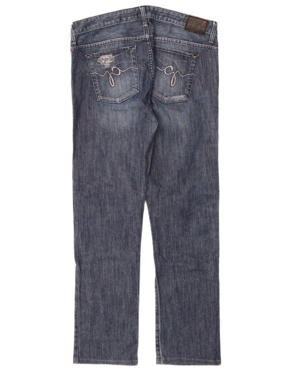 Guess Damen Slim Jeans W30 L30 Blaue Baumwolle