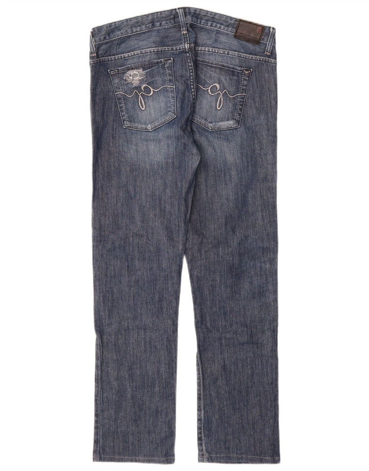 Guess Damen Slim Jeans W30 L30 Blaue Baumwolle