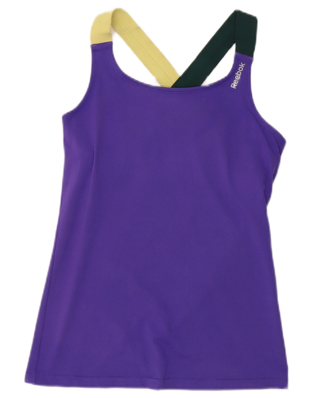 Reebok Womens Vest Top UK 8/10 Small Lila Colourblock Polyester