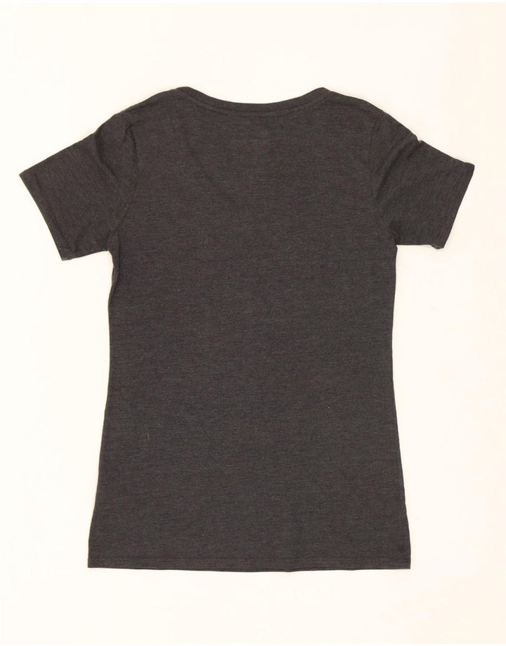 NIKE Womens The Swarm Graphic T-Shirt Top UK 10 Small Grey Polyester Vintage Nike and Second-Hand Nike from Messina Hembry 