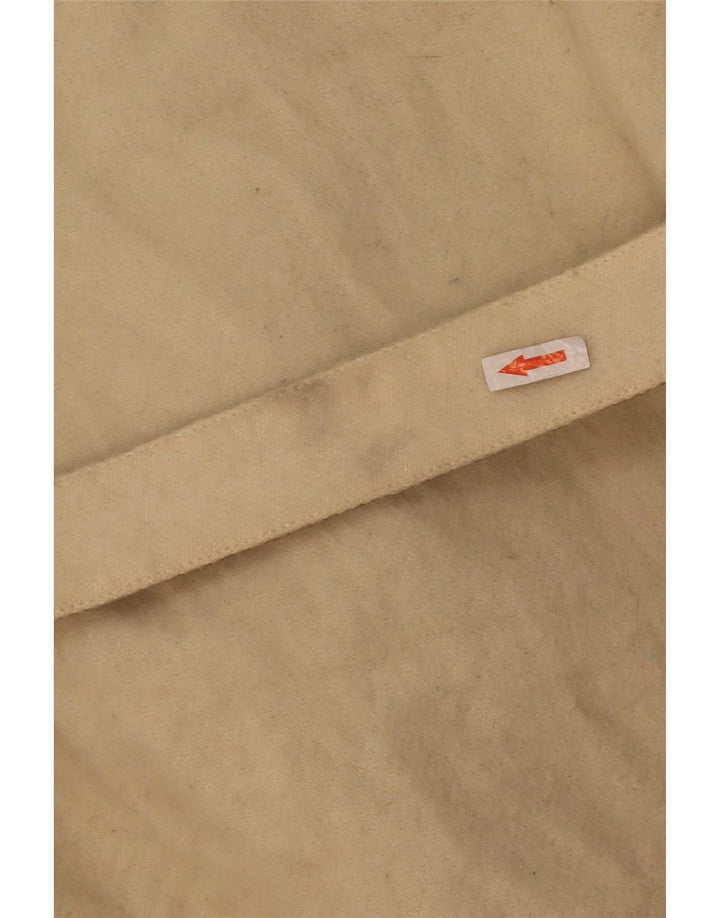 Vintage Damen Wendemantel IT 42 Mittelbeige Baumwolle