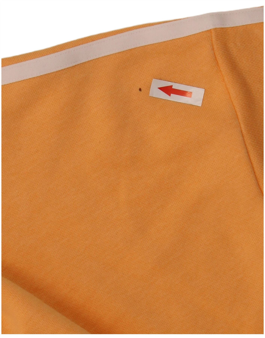 Adidas Damen Übergroßer Kapuzenpullover UK 12 Mittelorange Baumwolle