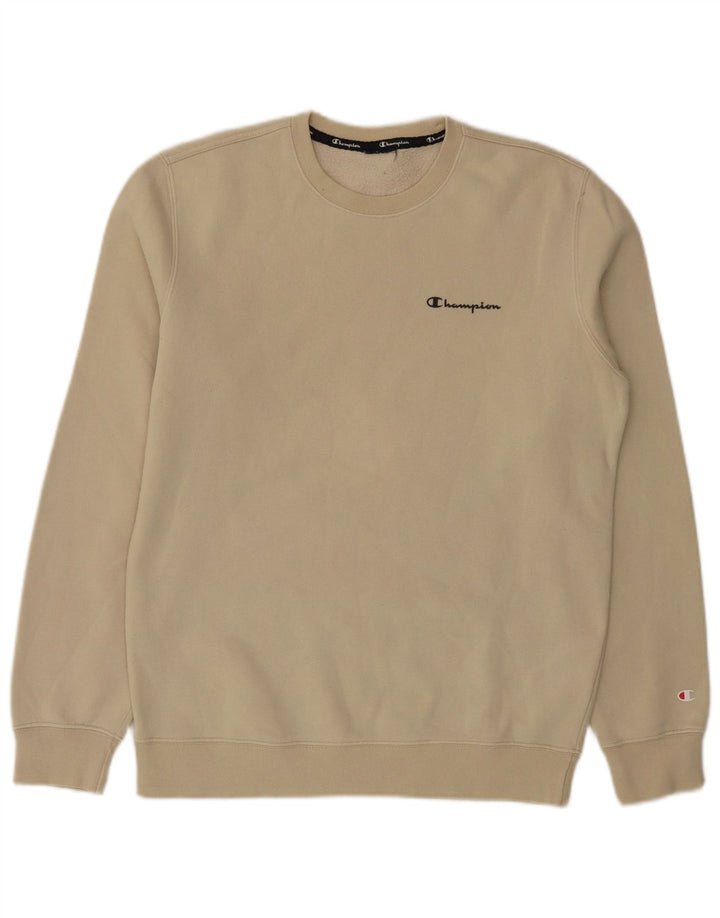 Champion Herren-Sweatshirt-Pullover, mittelbeige Baumwolle