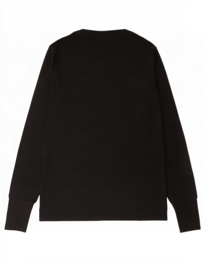 Gap Damen Top Langarm UK 10 Small Schwarz Modal