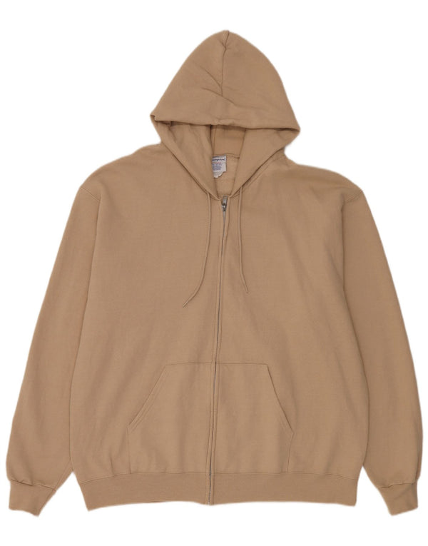 Champion Herren-Kapuzenpullover mit Reißverschluss, XL, beige Baumwolle