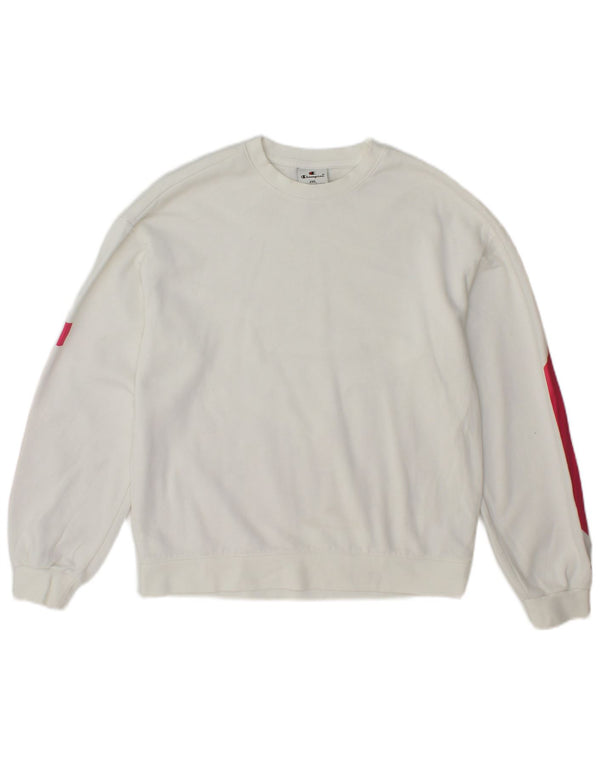 Champion Damen-Sweatshirt mit Grafik, UK 20 2XL, weiße Baumwolle