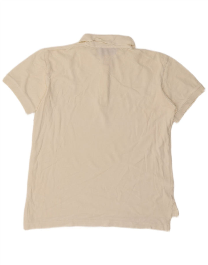 Les Copains Damen Poloshirt IT 44 Medium Off White Baumwolle