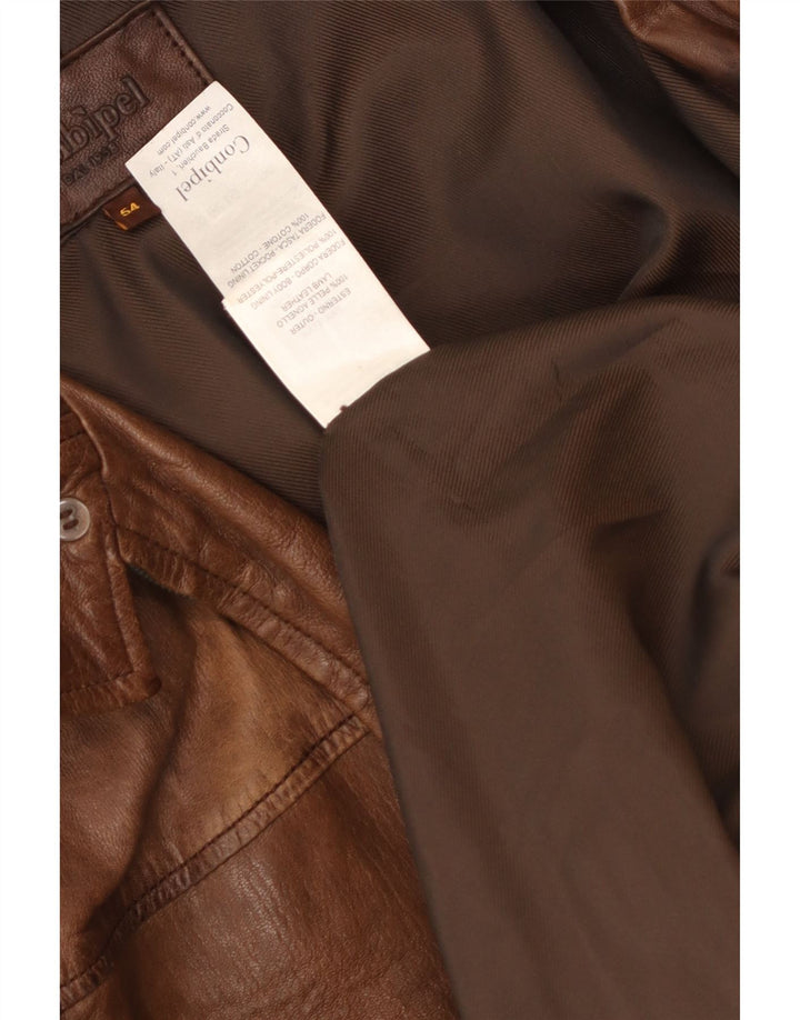 Conbipel Herren Lederjacke IT 54 2XL Braunes Leder