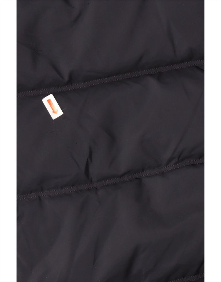 TOMMY HILFIGER Wattierter Damenmantel mit Kapuze, UK 10, Größe S, Marineblau, Polyester