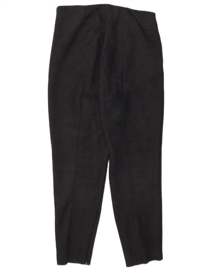 Zara Damen Slim Hose XL W36 L27 Schwarz