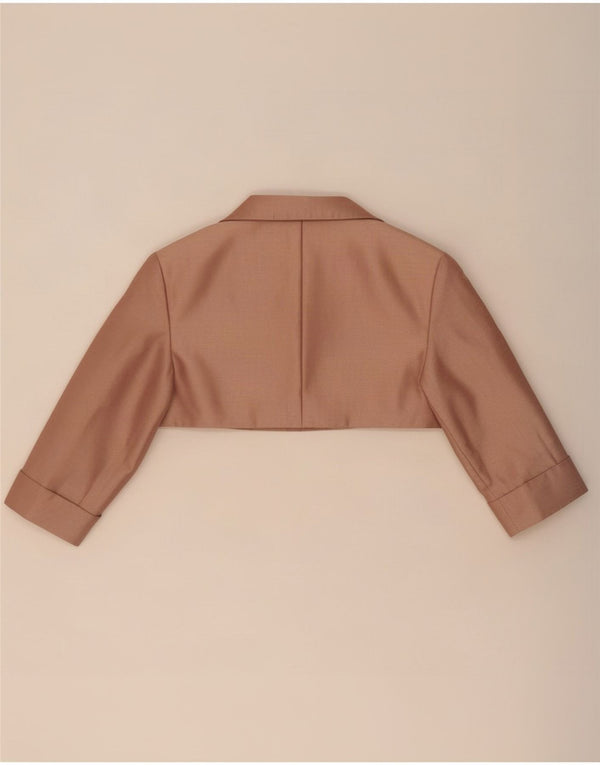 Mascara Damen Bolero-Jacke UK 10 Small Beige Floral Polyester