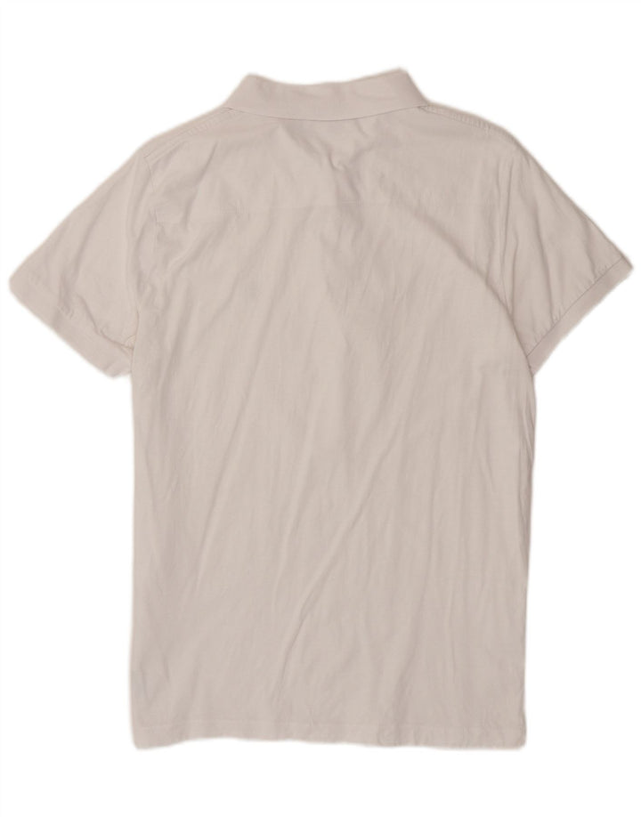 French Connection Herren-Poloshirt XL aus weißer Baumwolle