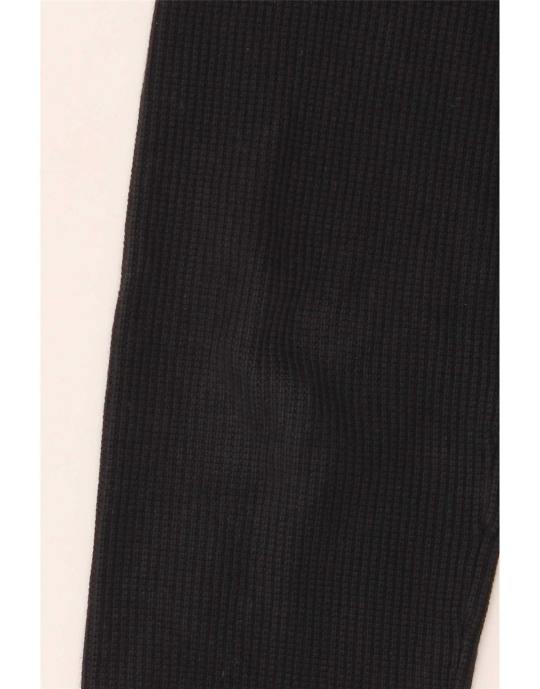 Cos Herren-Pullover mit Rundhalsausschnitt, Größe S, schwarze Baumwolle