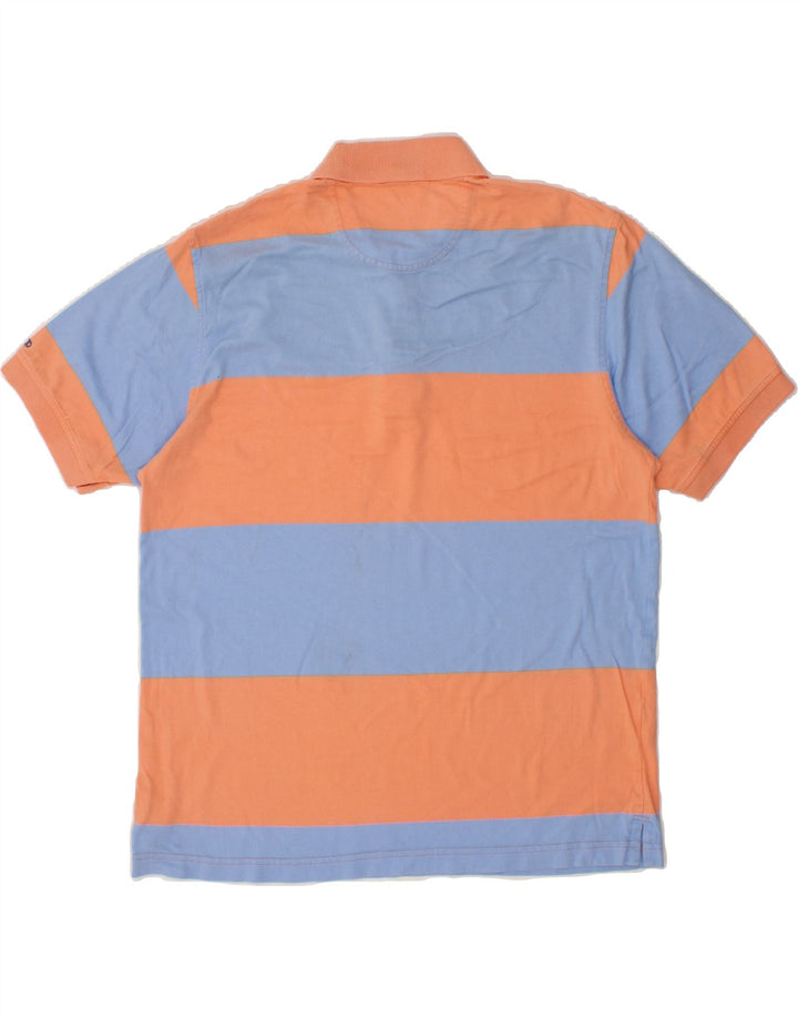 IZOD Mens Polo Shirt Large Orange Colourblock Cotton Vintage Izod and Second-Hand Izod from Messina Hembry 