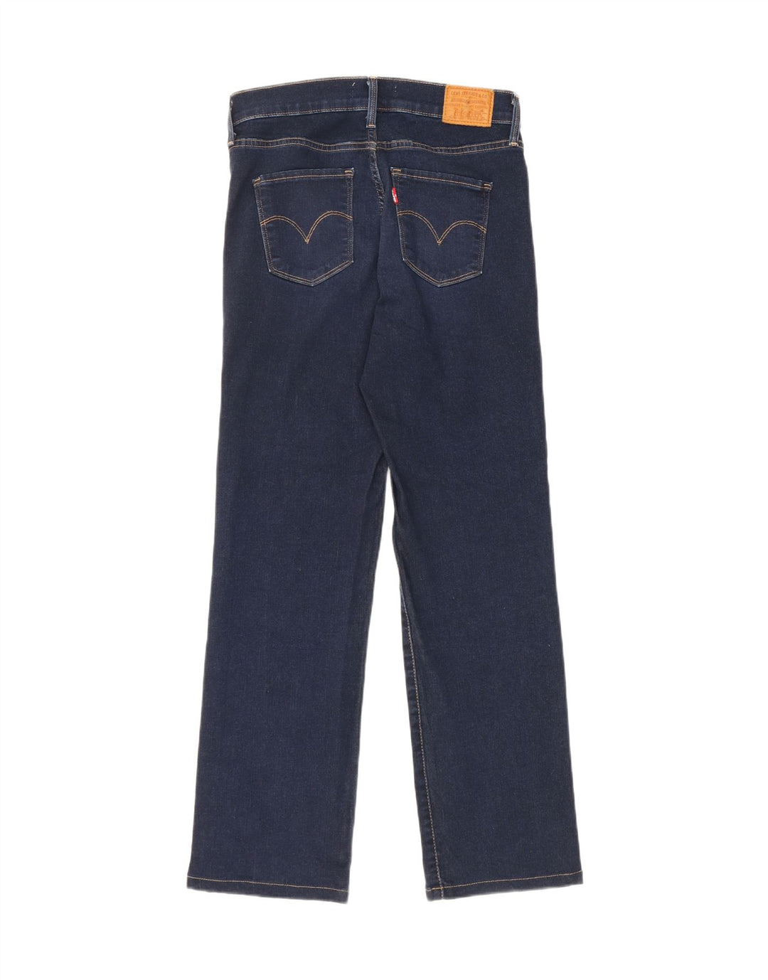 Levi's Damen 314 Shaping Straight Jeans W28 L28 Blaue Baumwolle