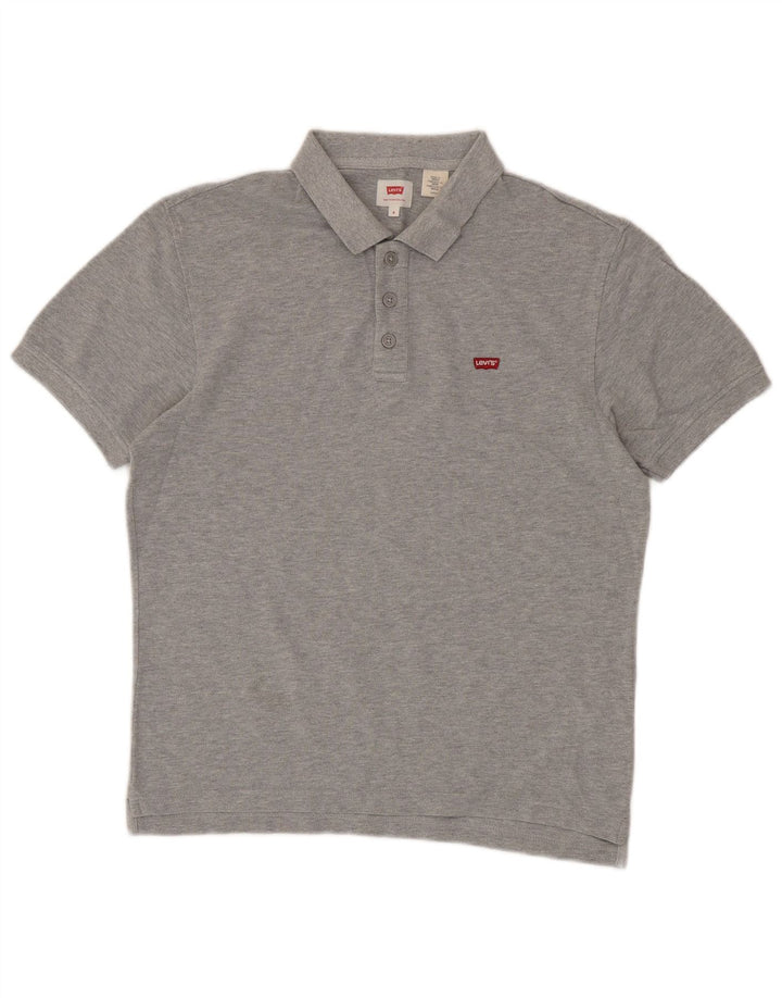 LEVI'S Herren-Poloshirt, kleine graue Baumwolle