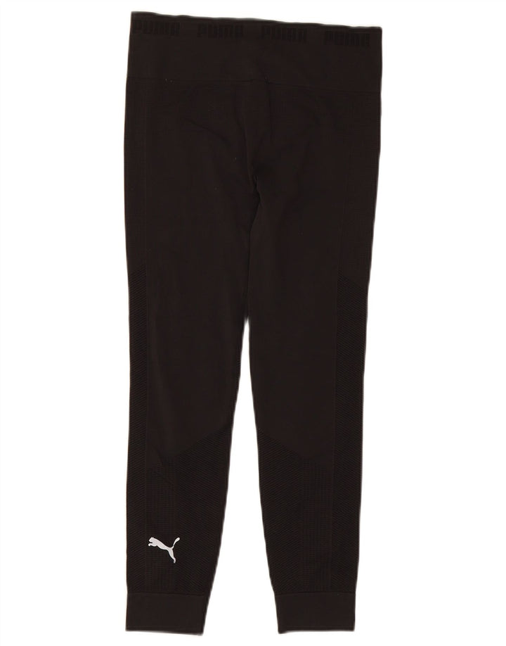 PUMA Womens Graphic Leggings UK 12 Medium  Black