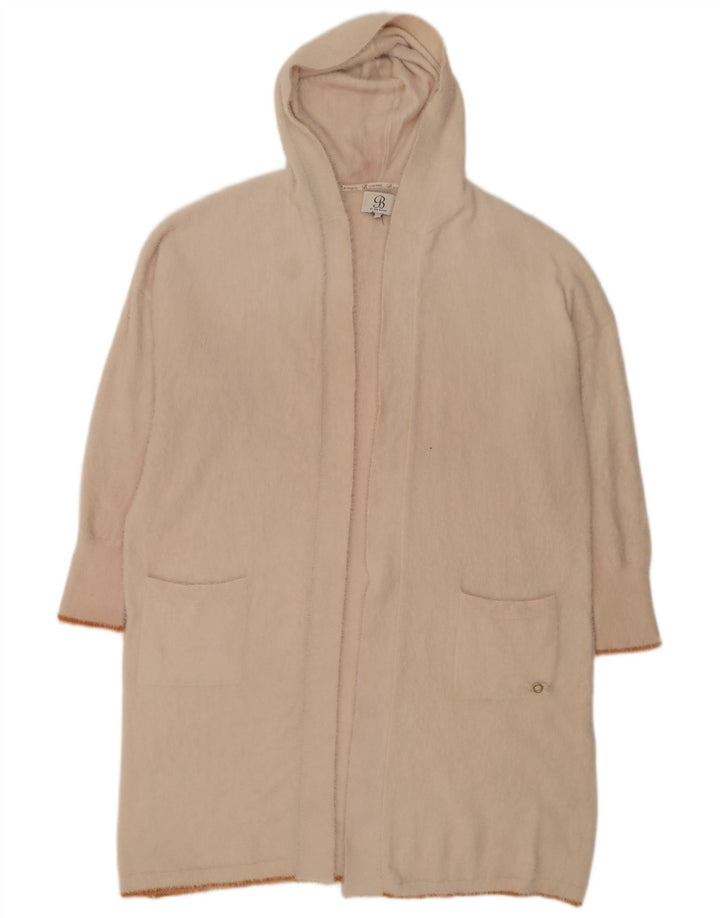 Ted Baker Damen Übergroßer, langer, offener Cardigan-Pullover, Gr. 18, XL, Beige