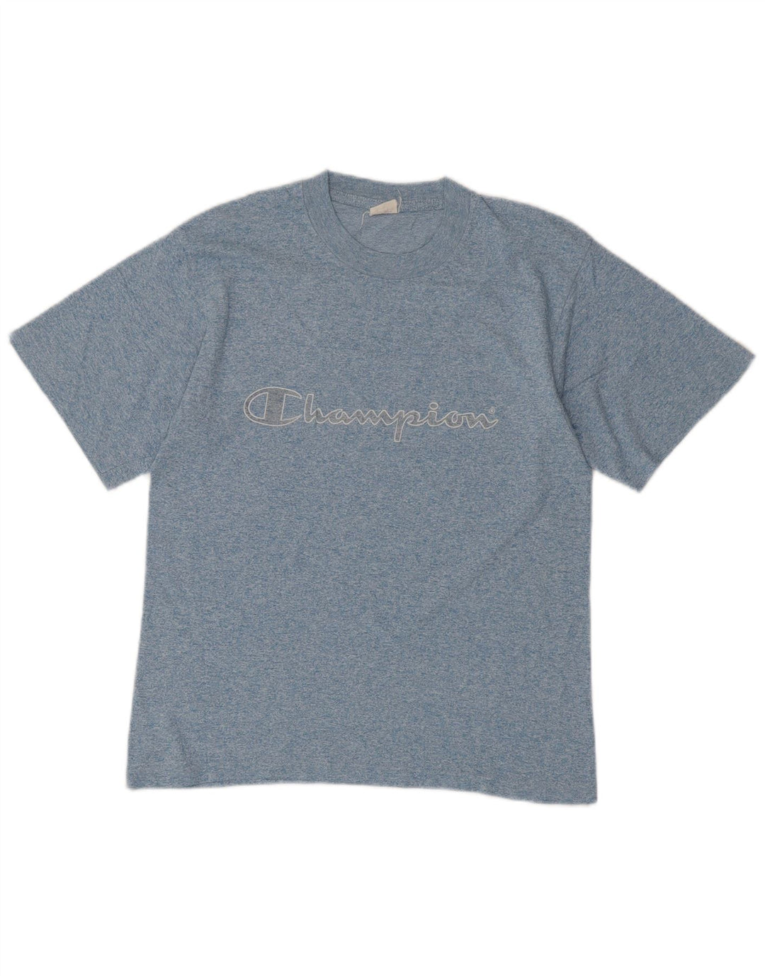 Champion Herren-T-Shirt mit Grafik, klein, blau meliert, Baumwolle