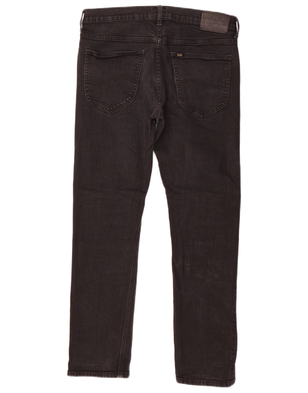 LEE Damen Daren Zip Fly Straight Jeans W31 L30 Schwarze Baumwolle