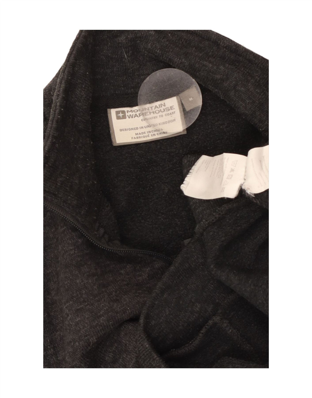 MOUNTAIN WAREHOUSE Herren-Sweatshirt mit Reißverschluss am Hals, Mittelgrau meliert