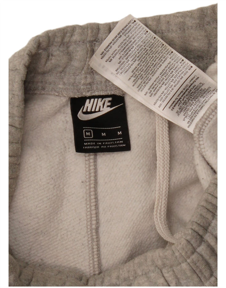 Nike Damen-Trainingshose mit Grafik, Jogginghose, UK 12, mittelgraue Baumwolle