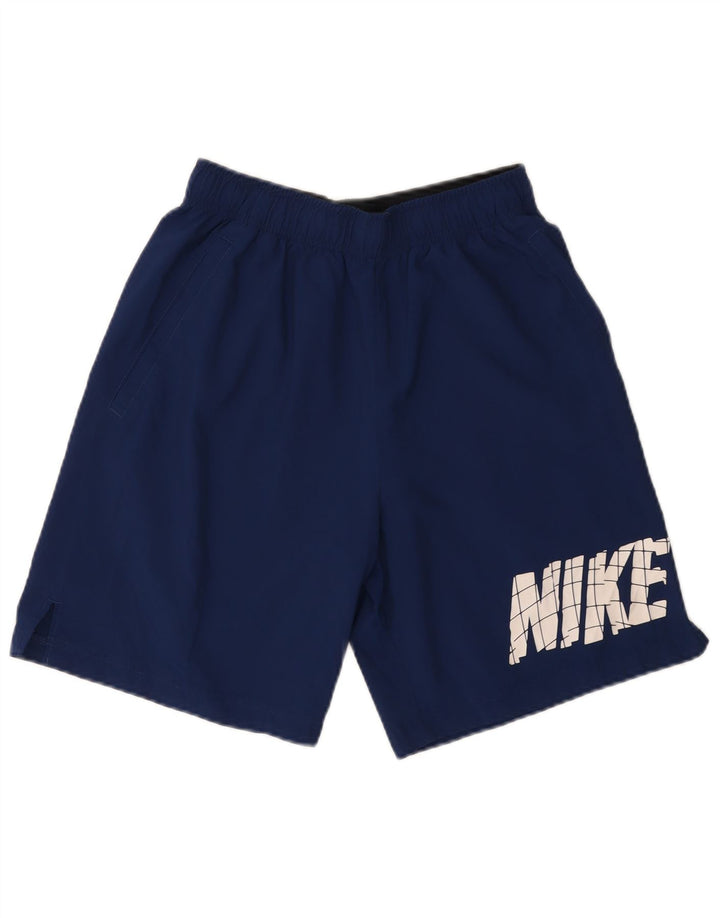 NIKE Herren Dri Fit Graphic Sport Shorts Medium Marineblau Polyester