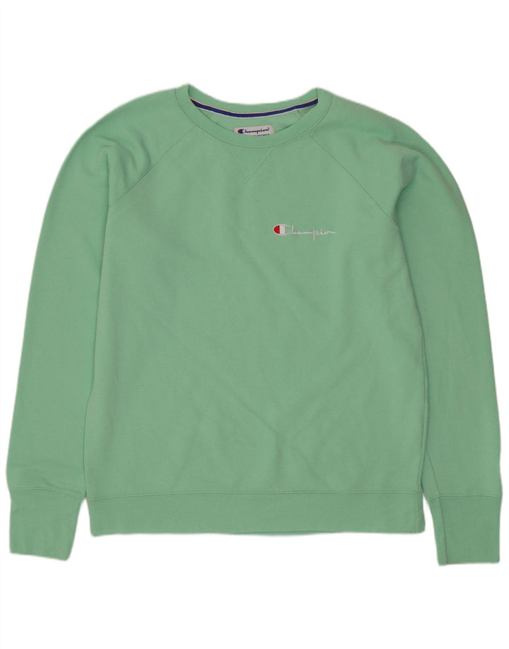 CHAMPION Herren-Sweatshirt-Pullover, groß, grüne Baumwolle