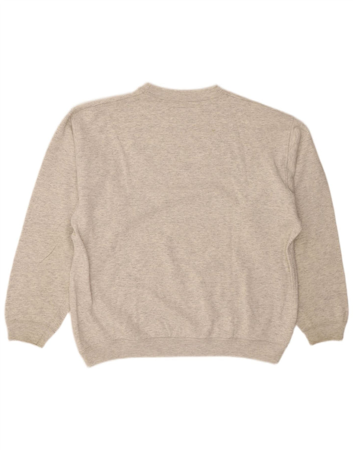 Champion Herren-Sweatshirt mit Grafik, XL, grau meliert, Baumwolle