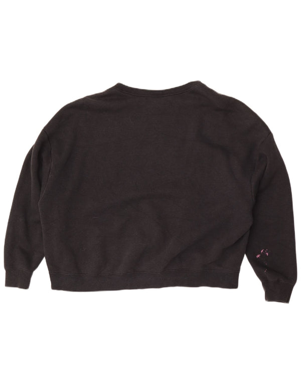 Nike Damen-Sweatshirt „Air Graphic“, übergroß, Größe 40, Schwarz