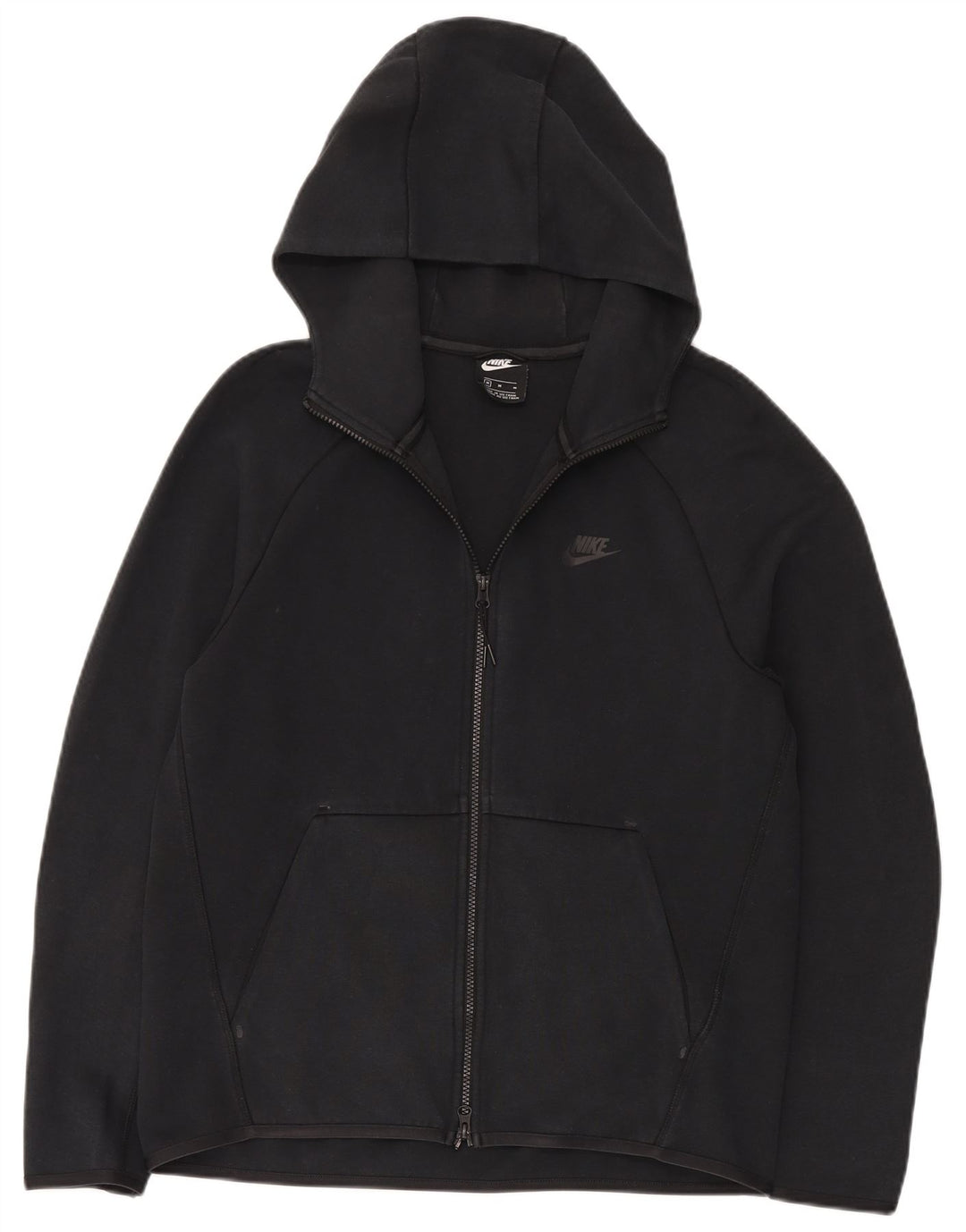 Nike Herren-Kapuzenpullover mit Reißverschluss, mittelschwarz, Baumwolle