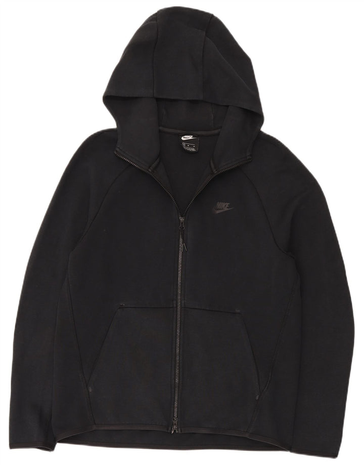 Nike Herren-Kapuzenpullover mit Reißverschluss, mittelschwarz, Baumwolle