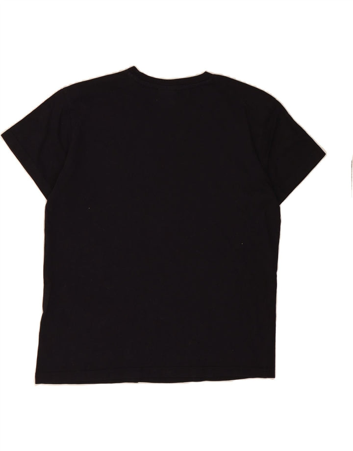 CHAMPION Womens T-Shirt Top UK 14 Medium Navy Blue Cotton Vintage Champion and Second-Hand Champion from Messina Hembry 