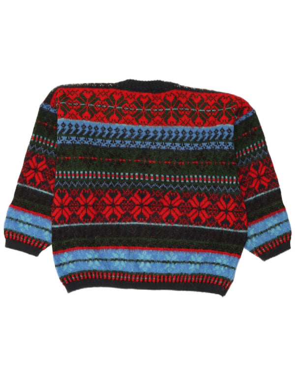 Folli Follie Damen-Pullover mit Rundhalsausschnitt, Gr. 18, XL, mehrfarbig
