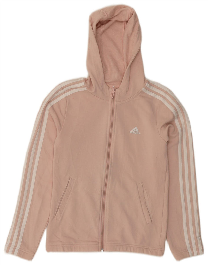 ADIDAS Mädchen-Kapuzenpullover mit Reißverschluss, 11–12 Jahre, Rosa