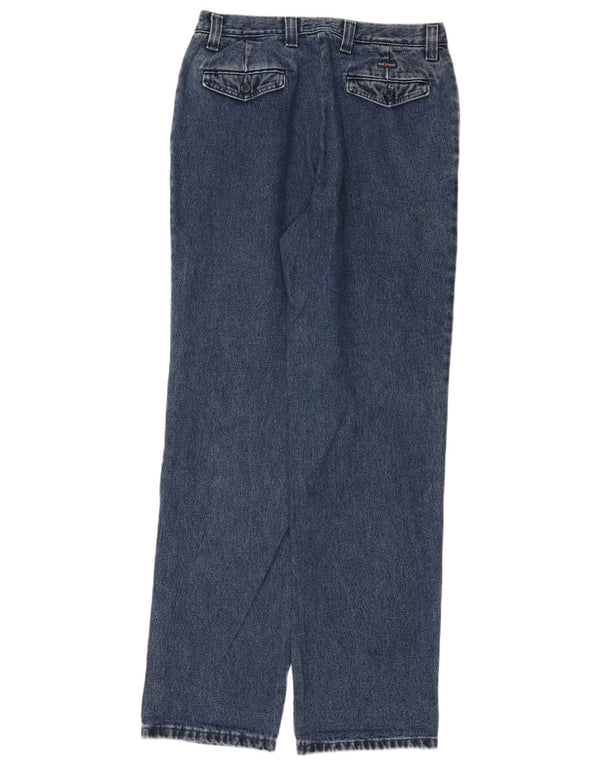 Roy Kompakt Damen High Waist Straight Jeans IT 48 XL W34 L34 Blaue Baumwolle