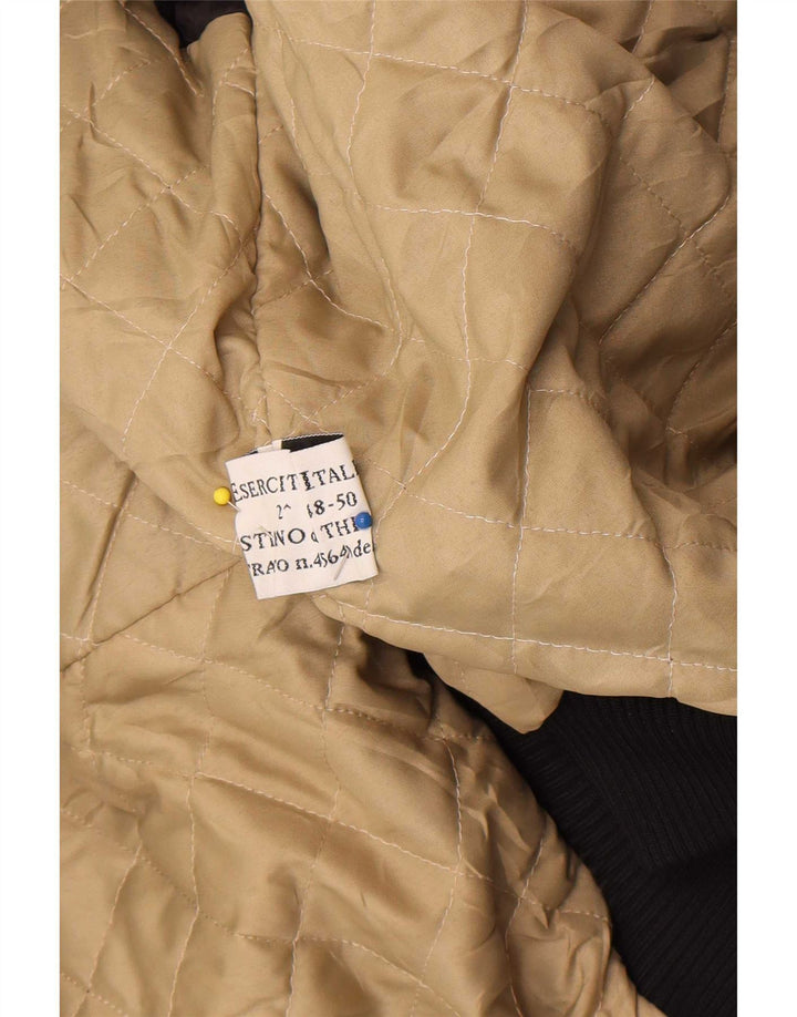 Esercito Herren Lederfliegerjacke IT 48 Medium Schwarz