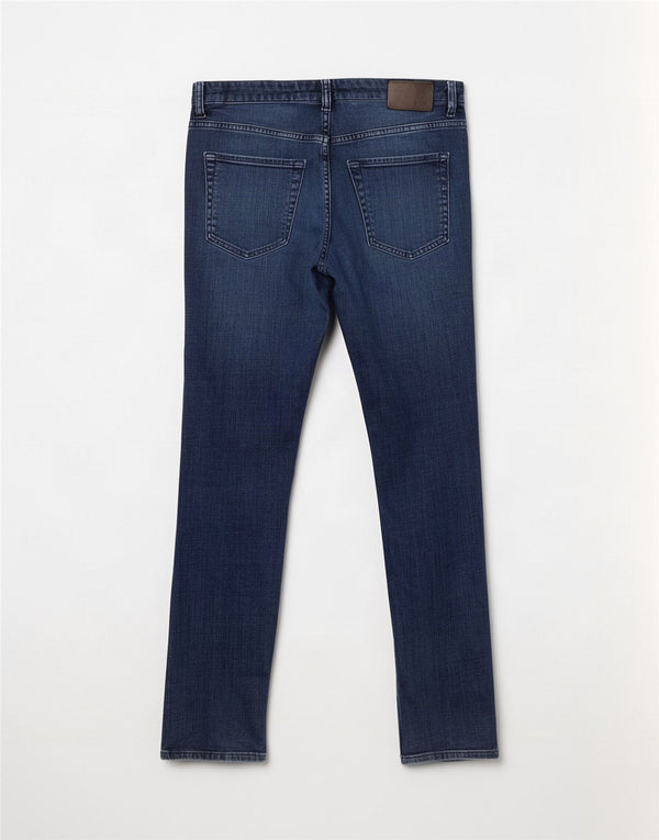 Hugo Boss Herren Slim Jeans W33 L32 Blaue Baumwolle