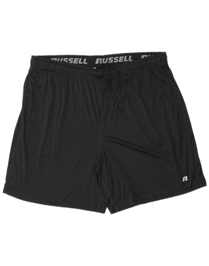 RUSSELL ATHLETIC Herren Dri-Power Sport Shorts 2XL Schwarz Polyester