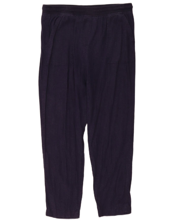 Marks & Spencer Damen Freizeithose UK 14 Large W34 L29 Marineblau