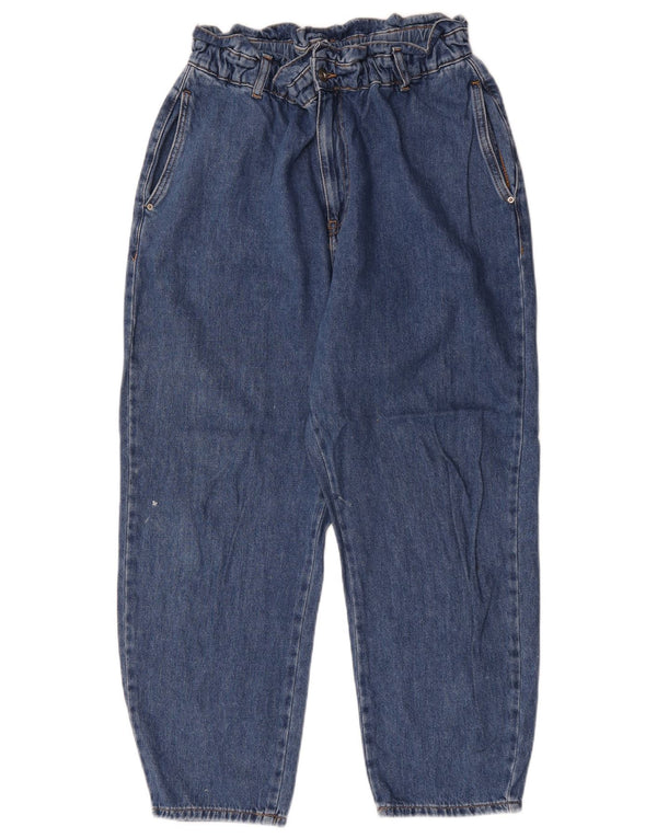 Zara Damen Tapered Jeans EU 42 Large W32 L26 Blaue Baumwolle