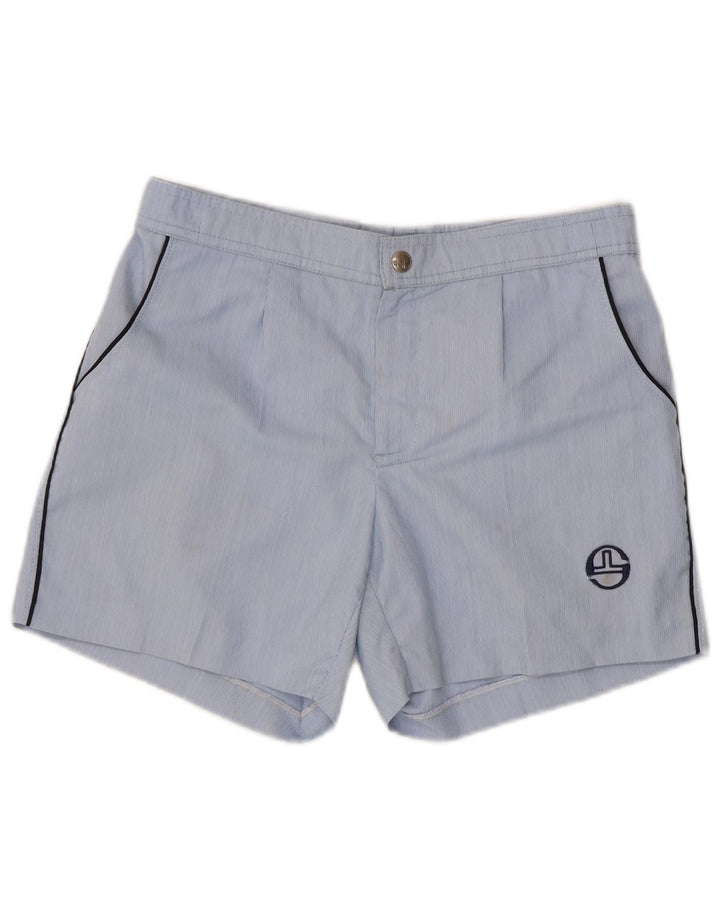 Sergio Tacchini Damen Chinoshorts W28 Mittelblauer Nadelstreifen