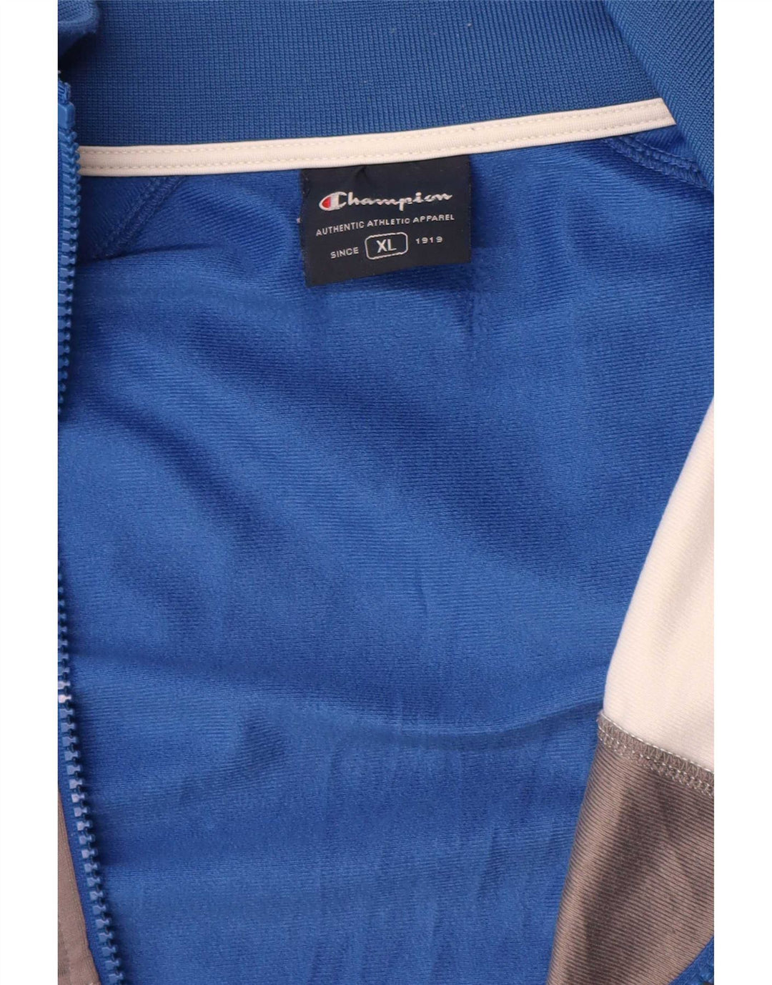 Champion Herren-Trainingsanzugoberteil, XL, Blau, Farbblock