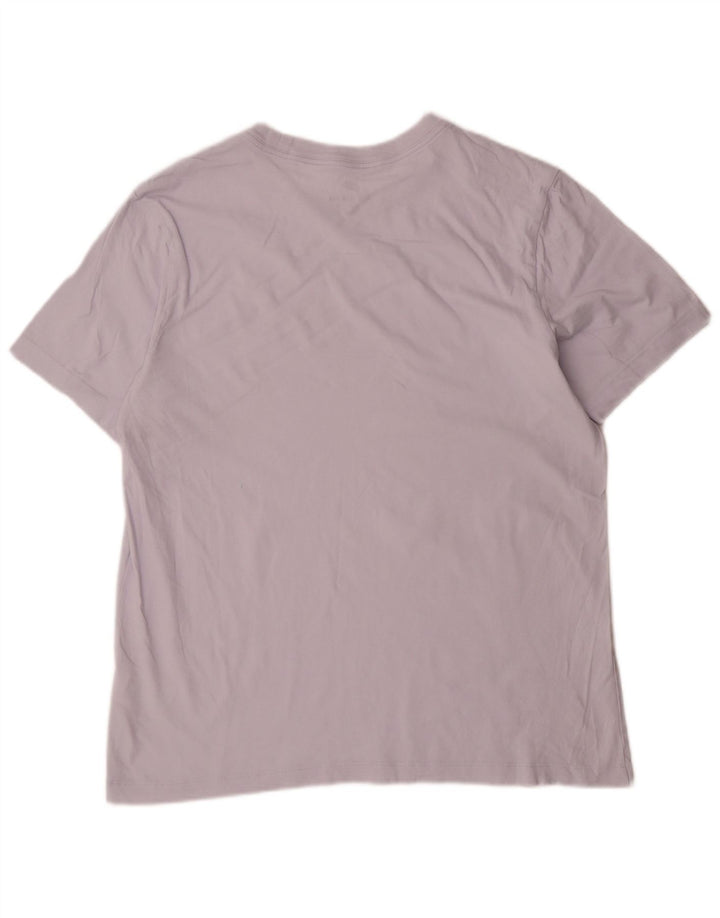 Nike Herren T-Shirt Top Large Lila Baumwolle