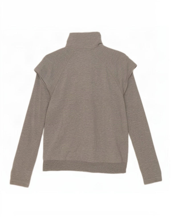 Adidas Damen Graphic Trainingsanzug Top Jacke UK 16 Large Grau Baumwolle