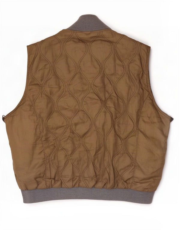 Napapijri Herren Steppweste UK 46 3XL Beige Colourblock Polyester
