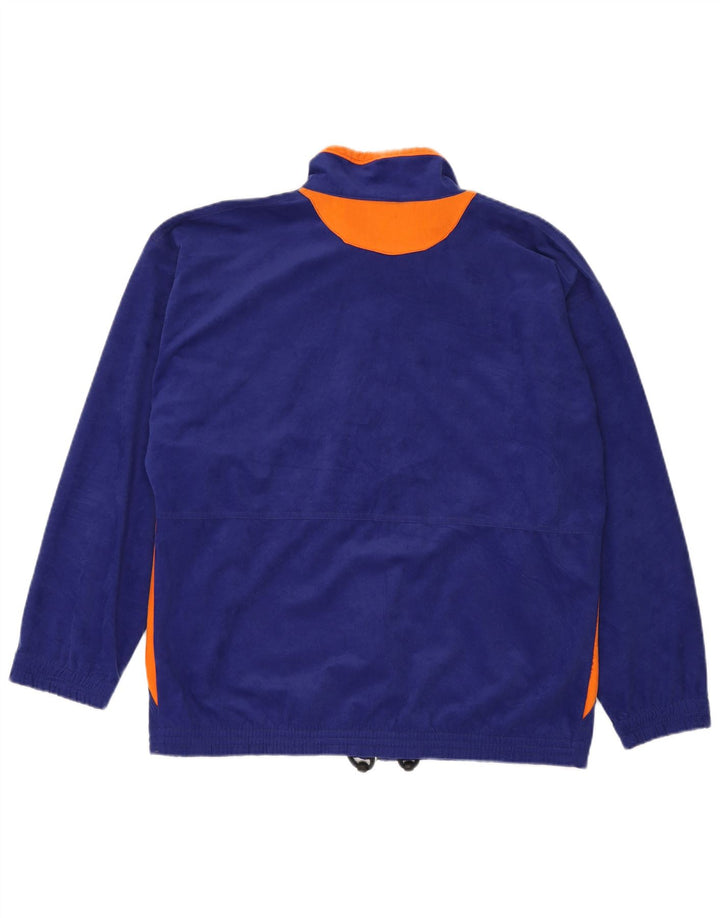 MC Kee's Herren-Fleecejacke UK 42 XL Marineblaues Colourblock-Polyester